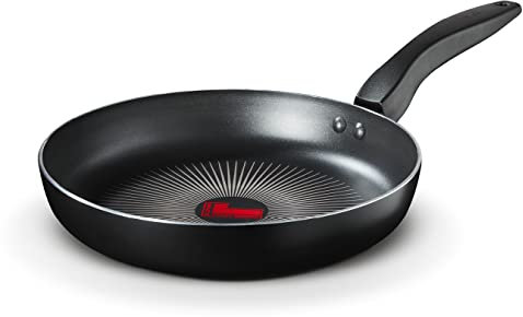 Tower T700312 SmartStart Gourmet 30cm Aluminium Frying Pan with Easy Clean Aeroglide Non-Stick, Long Lasting, Induction Compatible, Oven Safe, PFOA Free, Black