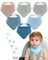 Mallie® Frottee Lätzchen Baby im 6er Set | Superweiches Musselin Halstuch als Bibs, Dreieckstuch oder Baby Lätzchen | Neue Babylätzchen in Dreiecksform | Sabberlätzchen sowie Halstücher
