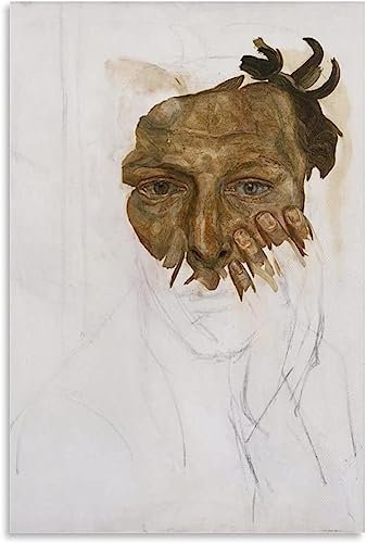 Berühmte Lucian Freud Poster und Drucke《Figuren》Wandkunst Abstraktes Lucian Freud Gemälde Von Leinwand Für Zuhause Wanddekoration Bild 40x60cmx1 Kein Rahmen