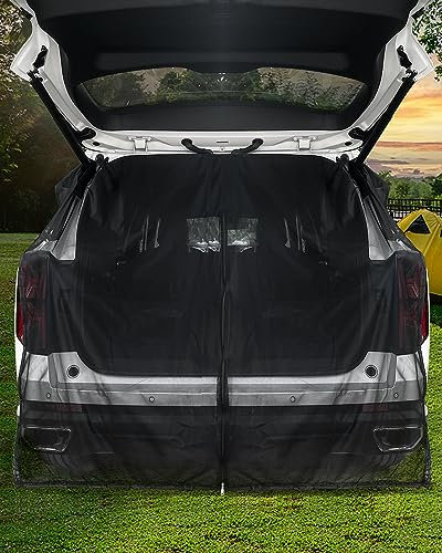 QUICKWOLF Auto-Moskitonetz für SUV, MPV, SUV, Heckklappe, transparenter Bildschirm für Camping, magnetisches Auto, Camping-Zubehör (175 x 150 cm)