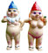 2 Pièces Nains de Jardin Drôle, Naines de Jardin Ludiques, Nains de Jardin Nus Amusants, Couple de Nains, Nus de Jardin Coquins, Petites Statues Grossières, Décoration pour Maison Cour Pelouse Balcon