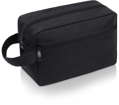 Aucuu Kulturbeutel Herren, Kulturtasche Damen Große, Kulturtasche für Herren, Kosmetiktasche Waschtasche mit Doppelter Reißverschlussöffnung, Reise Kulturbeutel für Toilettenartikel Zubehör
