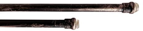BIANCHERIAWEB Bacchette Tende A Pressione Bastone Tenda Estensibile Astina con Molla 50-70 Nero-Rame