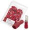 Chanzon 100pcs UL Listed 4.8mm Male & Female Spade Connector Quick Disconnect Kit Red Semi-Insulated PVC Red 16 17 18 19 20 21 22 awg Gauge Wire Crimp Terminal Electrical Assorted 4.8 x 0.8 mm 3/16'