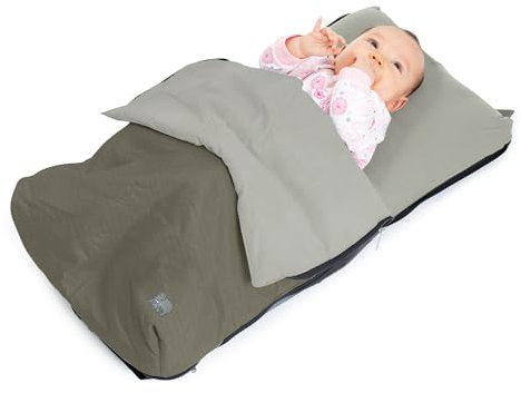 Deryan Air Traveller – Baby-Reisebett mit Matratze – Babybett für Flugzeuge und Reisen – Baby-Reisebett (Flugzeug) – 2 in 1 – Stuhl und Bett – mit Tragetasche und Matratze – 75 x 45 x 6 cm