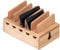 KIRIGEN Wooden Cell Phone Stand Charging Station Desktop Charging Dock Holder Wood Desk Multi-device Cords Organizer Stand Charger Dock Cradle Rack for Home and Office(DDXH-NA) ﻿