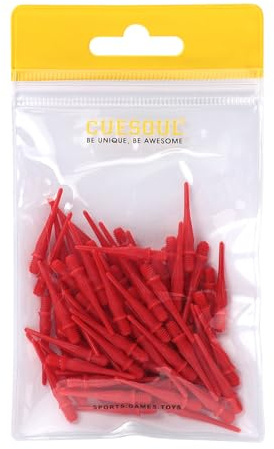 CUESOUL Touch-Point Softspitzen Dart Point 2BA Standard-Schraubengewinde, Packung mit 80 Stück, dauerhafte Verwendung