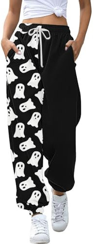 Generisch Blacks Friday Angebote Jogginghose Damen Baggy Halloween Hose Freizeithose Hohe Taille Sporthose Trainingshose Jogger Pant Sweatpants Mit Taschen Meine Bestellungen Anzeigen 2024