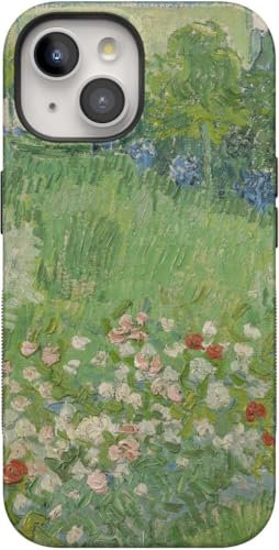 Casely iPhone 15 Plus Case | Vincent’s Admired Garden | Van Gogh Museum Case | Bold Protective Design | Compatible with MagSafe