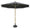 SiMPO LIFESTYLE Parasol Parasol en bois 300 cm 235 g/m² polyester rond UV50 Convient pour les jardins, patios, terrasses