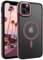 DOMAVER Cover per iPhone 11 Pro Max Cover Magnetica Compatibile con Magsafe, Custodia Telefono iPhone 11 Pro Max Case Traslucido Mate Antiscivolo Cover Sottile Rosa