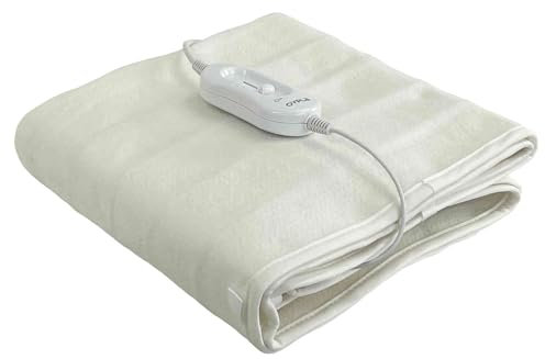 Oypla Machine Washable King Size Electric Blanket Heated Underblanket with 3 Heat Settings and Controller