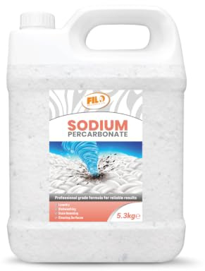 FILO Sodium Percarbonate Granules 5.3kg – Eco-friendly Oxygen Bleach for Clothes, Natural Stain Remover and Laundry Whitener – Multi-purpose Cleaner for Kitchen, Bathroom & Fabrics