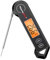 ThermoPro Fleischthermometer Digitaler Grillthermometer Faltbares Bratenthermometer Thermometer Kochen für Flüssigkeit Milch Steak Küchenthermometer Weinthermometer Schwarz