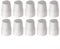 EXTRWORY Radiator Radiator Valve Cap Set, Plastic Replacement Covers, Easy Push-Fit Installation, Protective White Accessory, 4-10 Pack(10pc)