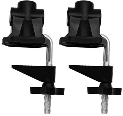 ZEKANXX 2 Pcs Desk Lamp Clip,Replacement Heavy Duty Desk Clamp Universal Clamp Base Adjustable for Microphone Arm Table Lamp Mount Holder Clamp