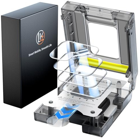 LK 4 Stück TPU Schutzfolie für Apple Watch Series 11/10 46mm, Auto-Installation, 0 Staub & Blasen für iWatch Series 11/10 46mm Displayfolie,[Blasenfrei][HD Klar][Ultra Dünn][Klar Hochauflösend]