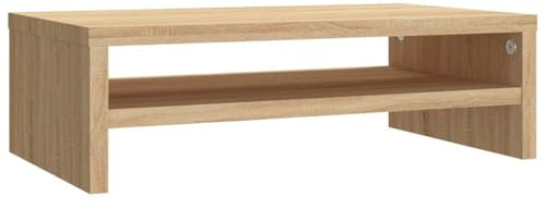 Tomostar Monitorständer, Erhöhung für PC-Monitor, Schreibtisch, Monitorhalterung, Sonoma-Eiche, 42 x 24 x 13 cm, Holz