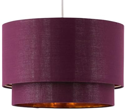 Kozy - Burgundy and Gold 30cm Pendant Shade