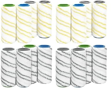 Compatible Avec Les Rouleaux En Microfibre Karcher,FC7 FC5 FC3 For Le Nettoyage Des Sols Durs, Rouleaux De Remplacement For Maison Intelligente.(16pcs)