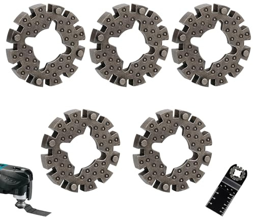 5Pcs Starlock Adapter, Starlock Multitool Blades Conversion Kit for DIY Projects and Woodworking Tasks, Multi Tool Accessories with Precision Cutting for Home Renovations and Professional Use