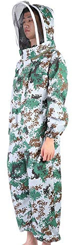HUSHUI Biodlingsdräkt Dubbla Dragkedjor Skyddande Biodlarklänning för Biodlingsmaterial Polyester Bomull L XL XXL