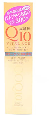 Vital Age Q10 Facial Lotion (Toner) by Kose Cosmeport, 300 ml (Japan)