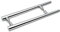 ShowerPart Chrome Plastic Modern Shower Door Handle, 160mm, 7mm Screw, 5-8mm Glass Thickness, 1x