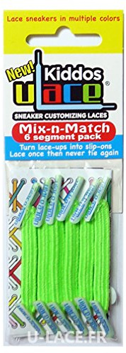 U-lace Kiddos - Elastische Schnürsenkel - Hellgrün Verpackung - Mix-N-Match
