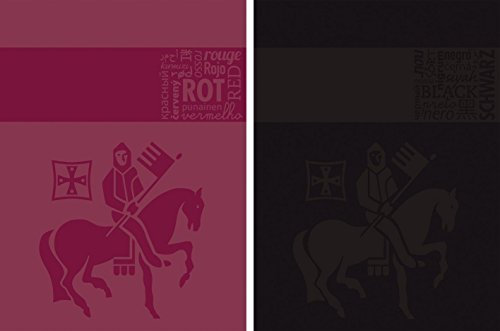 STAUFEN 49456-1 Notizbuch A5 rot/schwarz unliniert