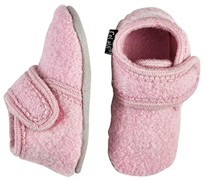Celavi Baby Unisex Wollschuhe, Alter 9-18 Monate, Größe: 19/20, Farbe: Rose melange, 3953