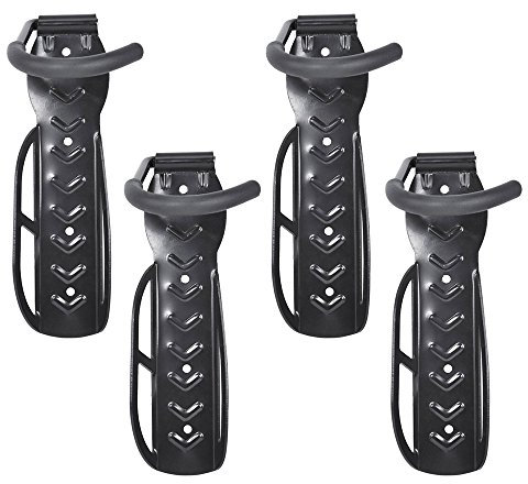 Reelva Vertical Wall Mounted Mountable Cycle Storage Hook Bike Rack Stand (4Pcs)
