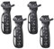 Reelva Vertical Wall Mounted Mountable Cycle Storage Hook Bike Rack Stand (4Pcs)