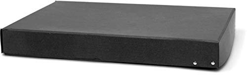 Modulor Stülpdeckelkarton genietet, für DIN A3, robuste Schachtel aus Schwarzpappe mit satinierter Oberfläche, 5,0 cm x 31,0 cm x 43,0 cm, anthrazit