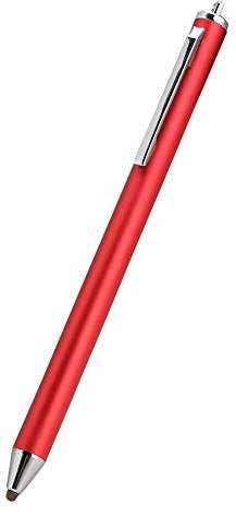 Stylet à tête en tissu pour écran tactile, stylet universel portable pour smartphones et tablettes, stylet de rechange pour dessin graphique capacitif professionnel (rouge)