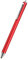 Cloth Head Stylus de Pantalla Táctil,Touch Pen Portátil Universal para Smartphones y Tablet,Stylus Pen Repuesto de Reemplazo,lápiz Capacitivo Profesional de Dibujo Gráfico (Rojo)