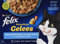 FELIX Katzennassfutter Sensations Gelees Geschmacksvielfalt aus dem Wasser, 1er Pack (12 x 85 g) Portionsbeutel