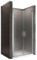 i-flair Duschtür LARA 86x195 cm Verstellbereich von 86-89 cm, Höhe: 195 cm, Duschabtrennung aus 6 mm satiniertem ESG Sicherheitsglas mit Nanobeschichtung und Edelstahlgriffen – NF