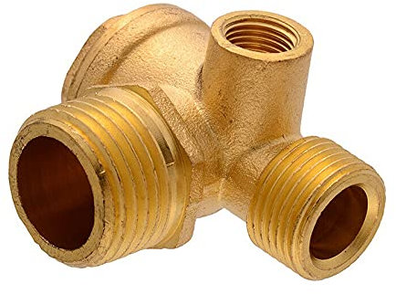 BE-TOOL Clapet anti-retour pour compresseur d'air 3 voies pour compresseur d'air direct (femelle, 1,27 cm x 0,95 cm x 0,3 cm)