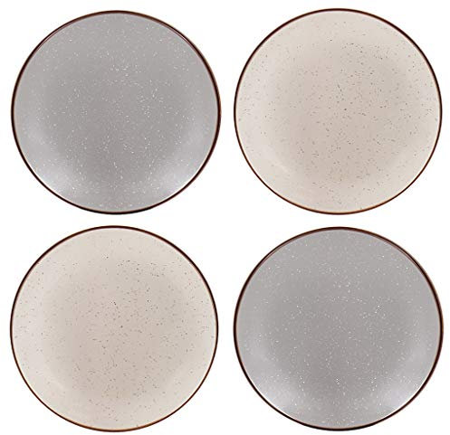 Cake Plate Set of 4 Dishwasher Safe Stoneware Serving Plates