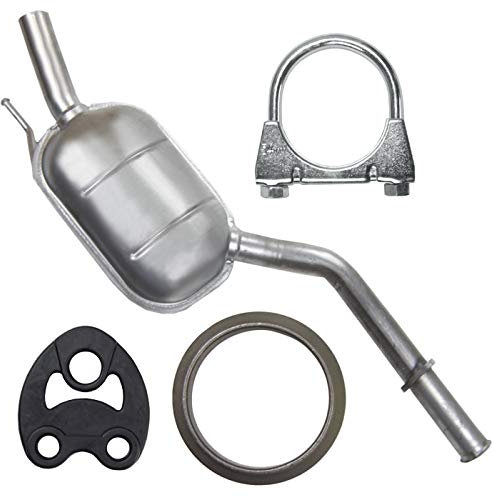 Adamot Mitteltopf Auspuff Mittelschalldämpfer für Mercedes 200 200D 230 250 W124 T124 2.0D 2.0 i 2.3 2.5