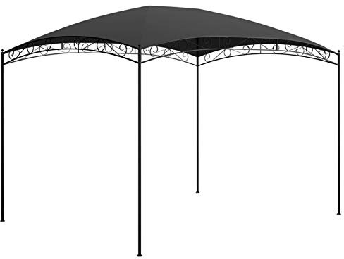 Tidyard Gazebo Pergola da Esterno e Giardino Gazebo 3x4m Struttura in Acciaio 180 g/m² Protezione UV Tendone Padiglione Esterno Patio Feste Colore Antracite