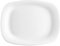 Bormioli Rocco Parma White Rectangular Serving Plate Set – Serving Platters/Steak Plates/XL Dinner Plates – Strong Tempered Opal Glass – Microwave & Dishwasher-Safe – Luxury Italian Tableware (4)
