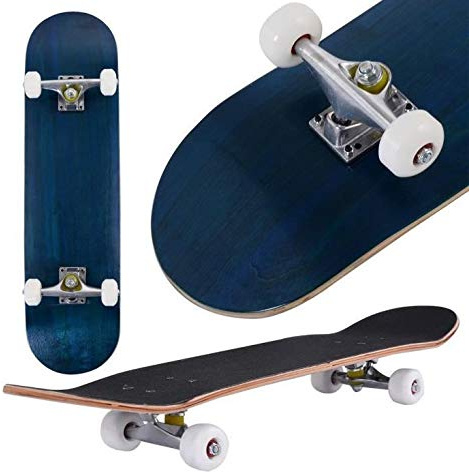 Willonin Skateboard Komplettboard mit ABEC-7 Kugellager 9-lagigem Ahornholz für Kinder Jungendliche und Erwachsene, Belastung 180kg