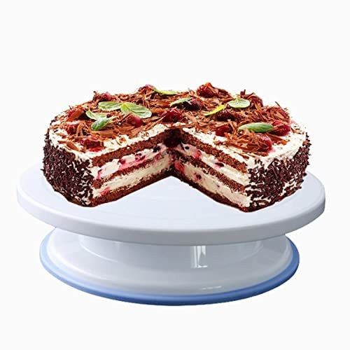 Smtfcty Soporte Giratorio para Tartas de 27 cm - Plato y Mesa Giratoria para Decoración de Pasteles - Kit de Horneado para Principiantes y Profesionales