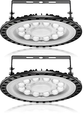 wowspeed 50W LED UFO Industrial Lamp,5000LM Hallenstrahler LED, 6000-6500K Kaltweiß LED Industrielampe,Beam Angle 120° Workshop Lighting,IP67 Wasserdicht Industrie Strahler Werkstattlampe