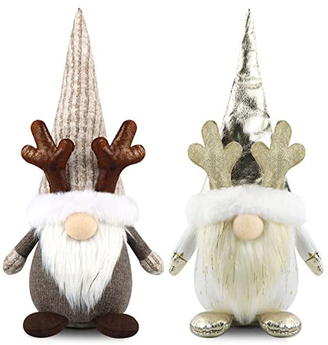 Weihnachtswichtel Weihnachtsdeko - Godeufe 2er Set Wichtel Weihnachten Deko Wichtel Figuren Zubehör Dekoration Christmas Decorations