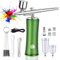 Handheld Airbrush, Rechargeable Mini Paint Spray Gun with Air Compressor and Accessories, Professional Air Compressor Spray Gun Nail Art, Cake, Make up, Tattoo, Face Paint and Model Painting (Green)