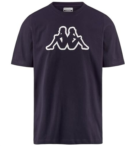 Kappa Herren Cromen Logo T-Shirt, Blue Maritime, 3XL