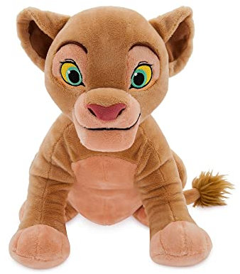 Disney Store Offizielles mittelgroßes Kuscheltier Nala, Der König der Löwen, 32 cm, Klassische Figur als Kuscheltier, kleine Löwin mit Stickereien und weicher Oberfläche